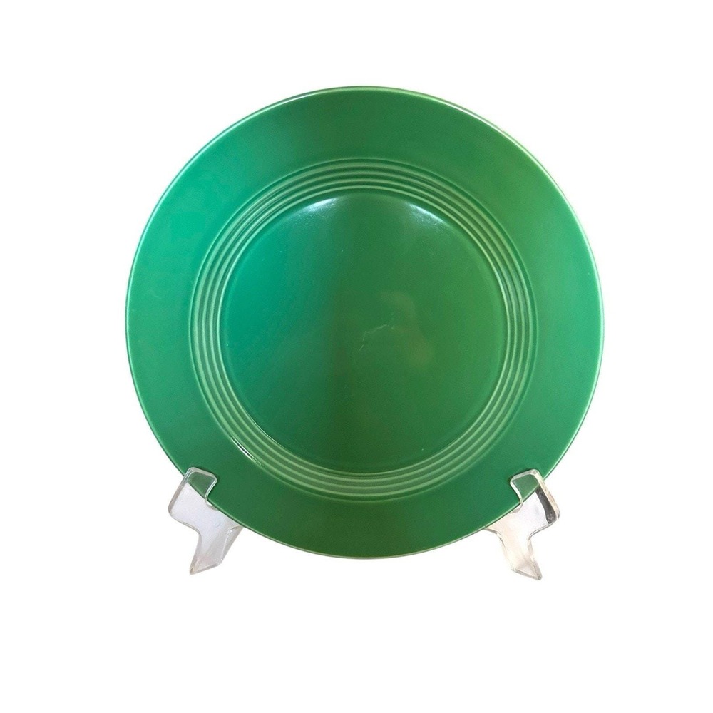 1 Dinner Plate Homer Laughlin Light Green Harlequin Vintage USA 10"
